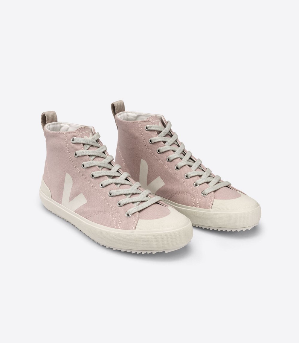 Veja Trainers Womens Pink/White - Nova Ht Canvas - OQNA-85602